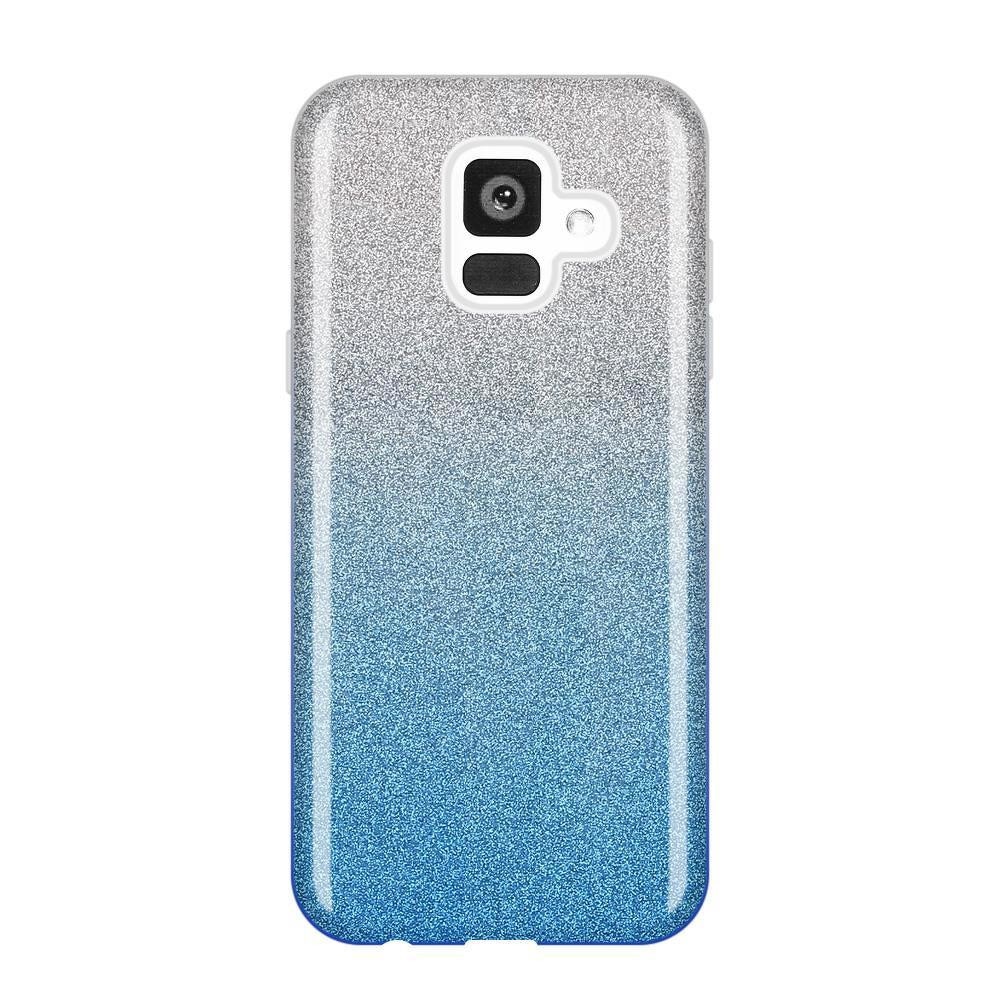 Husa Samsung Galaxy A6 2018 Shiny TPU Sclipici - albastru degrade