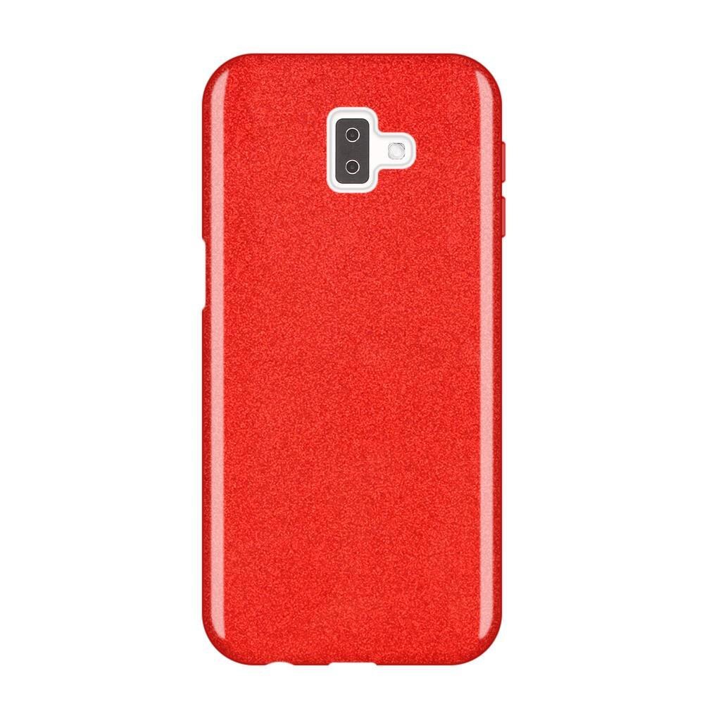 Husa Samsung Galaxy J6 Plus (2018) Shiny TPU Sclipici - rosu
