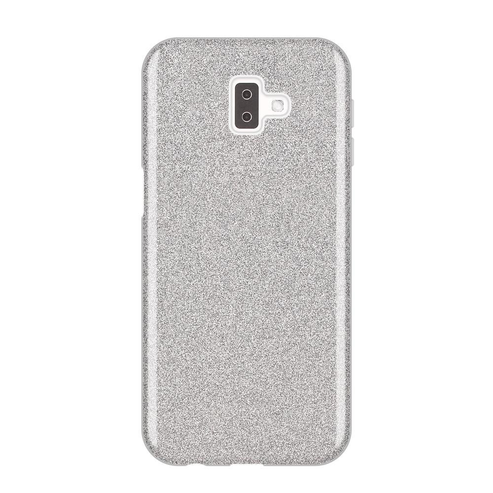 Husa Samsung Galaxy J6 Plus (2018) Shiny TPU Sclipici - argintiu