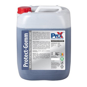 Solutie de intretinere, improspatare si protejare a suprafetelor din cauciuc Pro X Protect Gomm, 5 kg Solutie de intretinere, improspatare si protejare a suprafetelor din cauciuc Pro X Protect Gomm, 5 kg