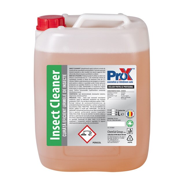 Solutie pentru curatarea insectelor Pro X Insect Cleaner, 5 L