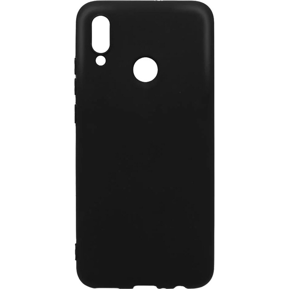 Husa de protectie Lemontti Silky Silicon pentru Huawei P Smart 2019, Black