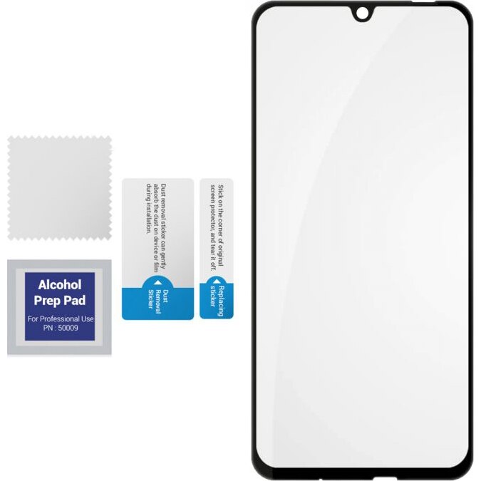 Folie de protectie Devia Sticla Frame pentru Huawei P Smart 2019, Negru