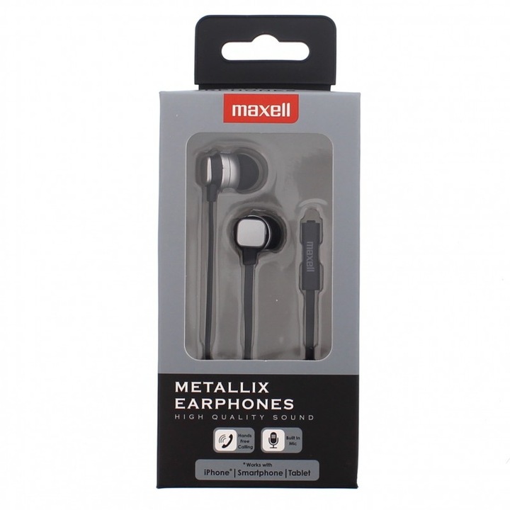 Casti Metallix Gri Maxell