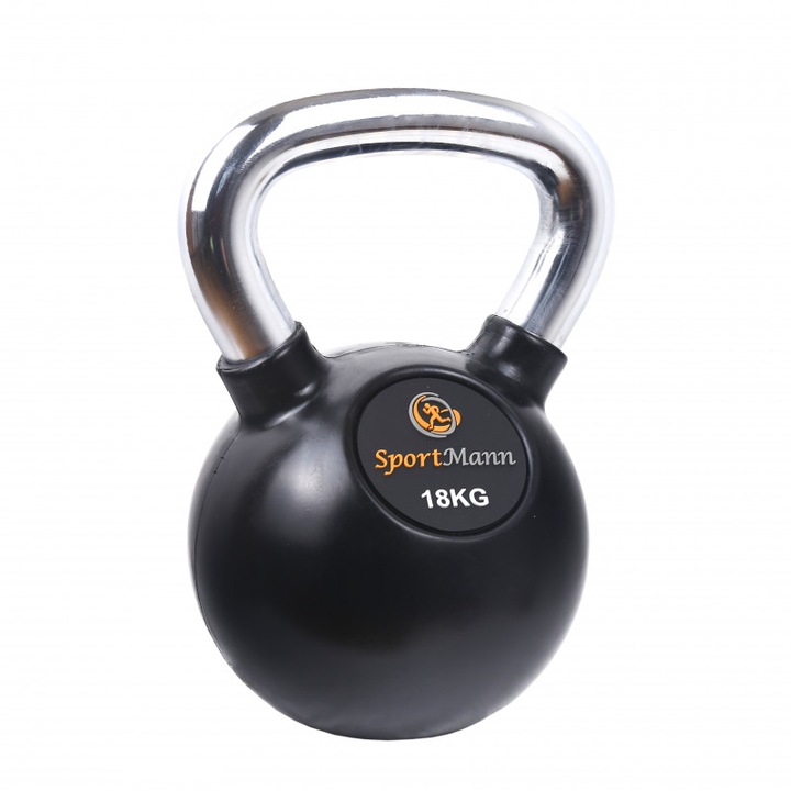 Gantera Kettlebell Cauciucata SPORTMANN 18kg
