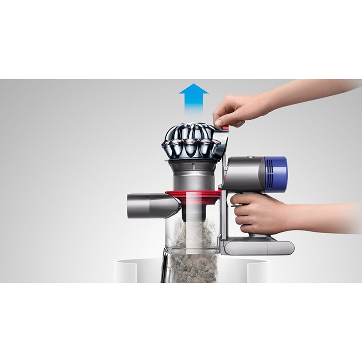 Aspirator vertical Dyson V7 Fluffy, 21.6 V, 0.5 L, Argintiu