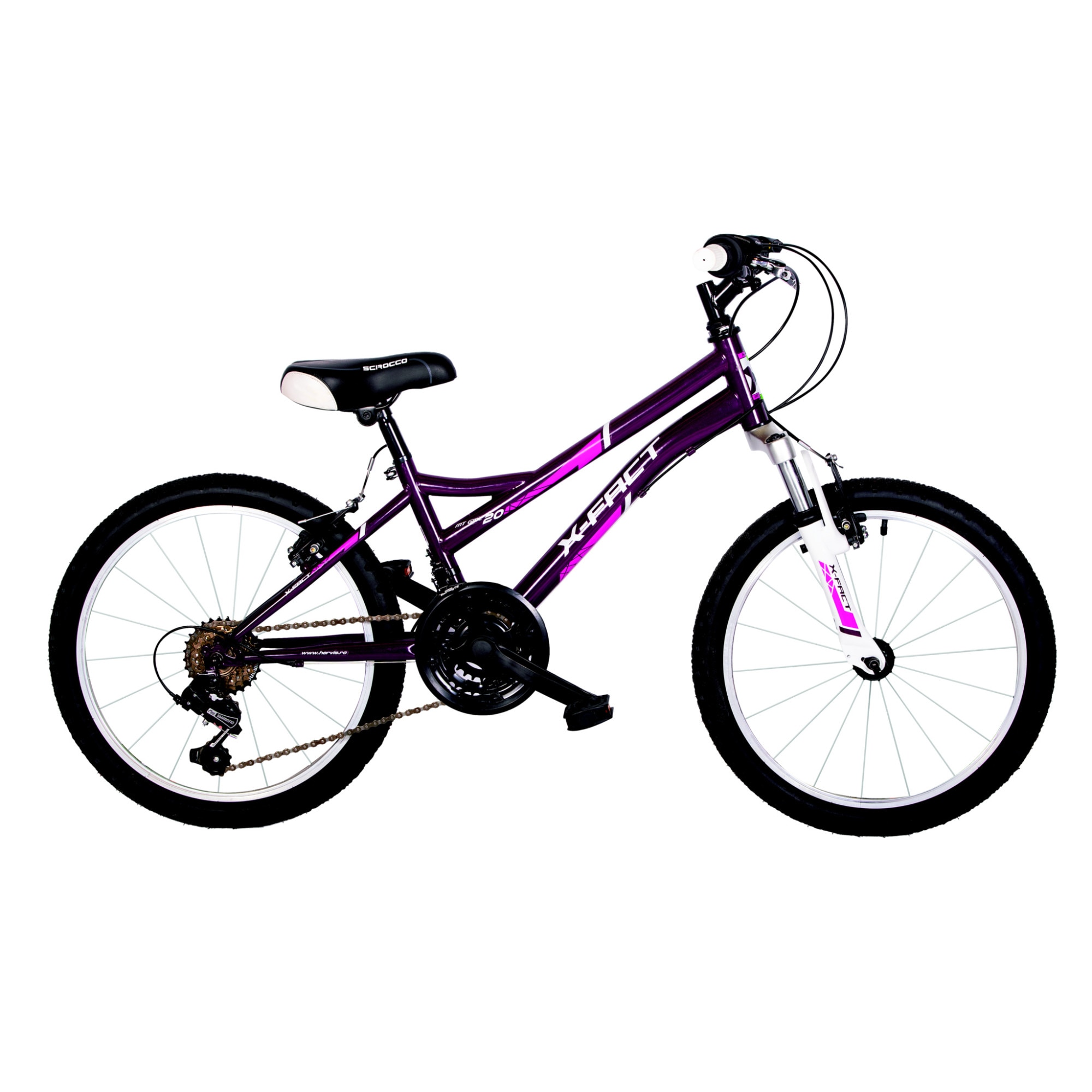 Harmonious Trip canal Bicicleta 20 inch pentru fete X-Fact MT Girl, mov - eMAG.ro