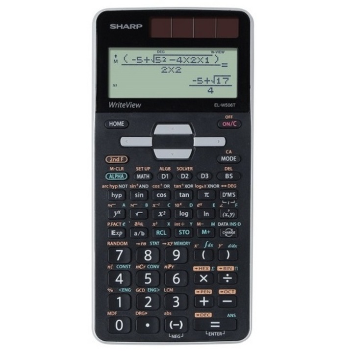 Calculator stiintific, 16 digiti, 640 functii, SHARP EL-W506T SL