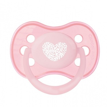 Suzeta silicon simetrica 0-6 luni, roz, Canpol 22/416 Suzeta silicon simetrica 0-6 luni, roz, Canpol 22/416