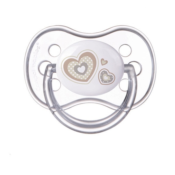 Suzeta silicon cireasa 0-6 luni, alba, Canpol, 22/562