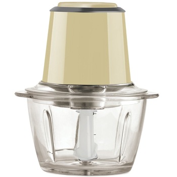 Mini tocator Profesional Victronic, Putere de 350 W, Capacitate 1 L , O treapta de Viteza, Vas de sticla , Cutit din Otel Inoxidabil , Crem Mini tocator Profesional Victronic, Putere de 350 W, Capacitate 1 L , O treapta de Viteza, Vas de sticla , Cutit din Otel Inoxidabil , Crem