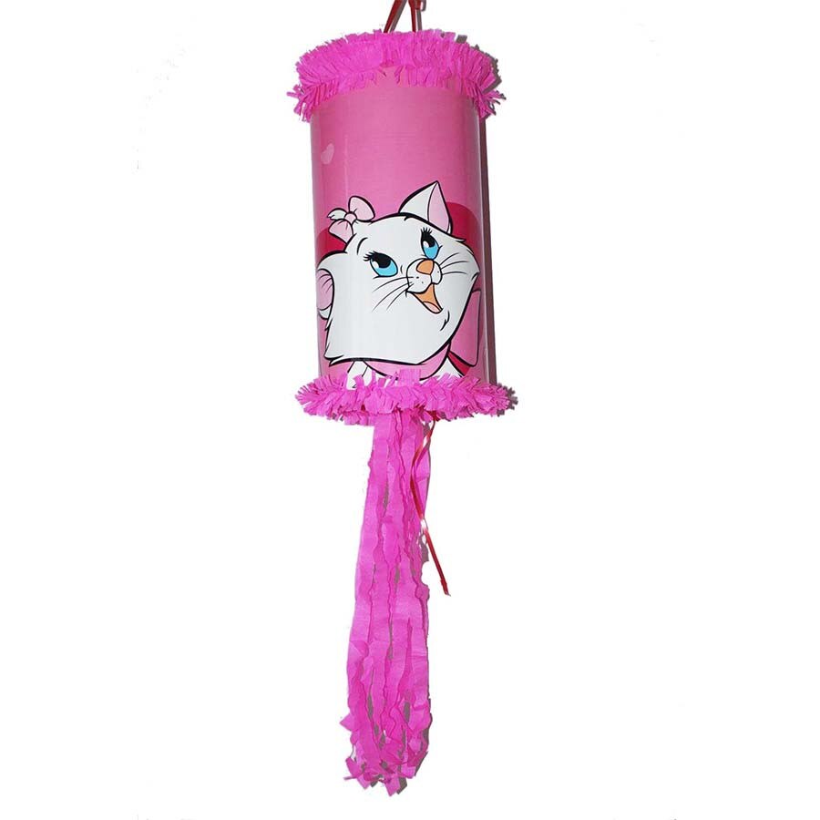 Set petrecere Butelie heliu mica Pinata Pisicuta Marie si 10 baloane  asortate incluse