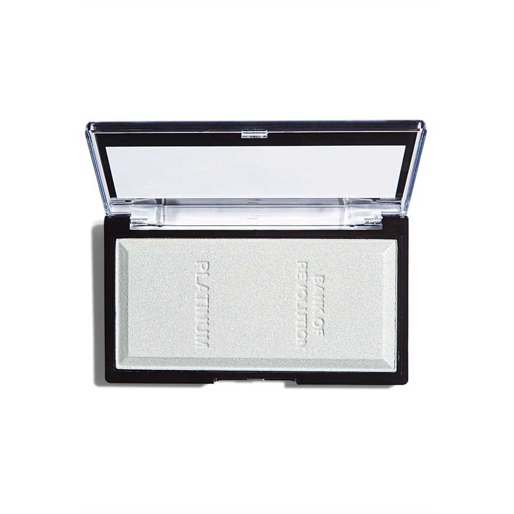 Iluminator compact Makeup Revolution, Ingot Highlighter - Platinum, 12g