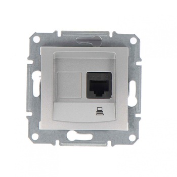 Priza date Schneider Electric, RJ45, aluminiu, incastrata, 71 x 71 x 36 mm Priza date Schneider Electric, RJ45, aluminiu, incastrata, 71 x 71 x 36 mm