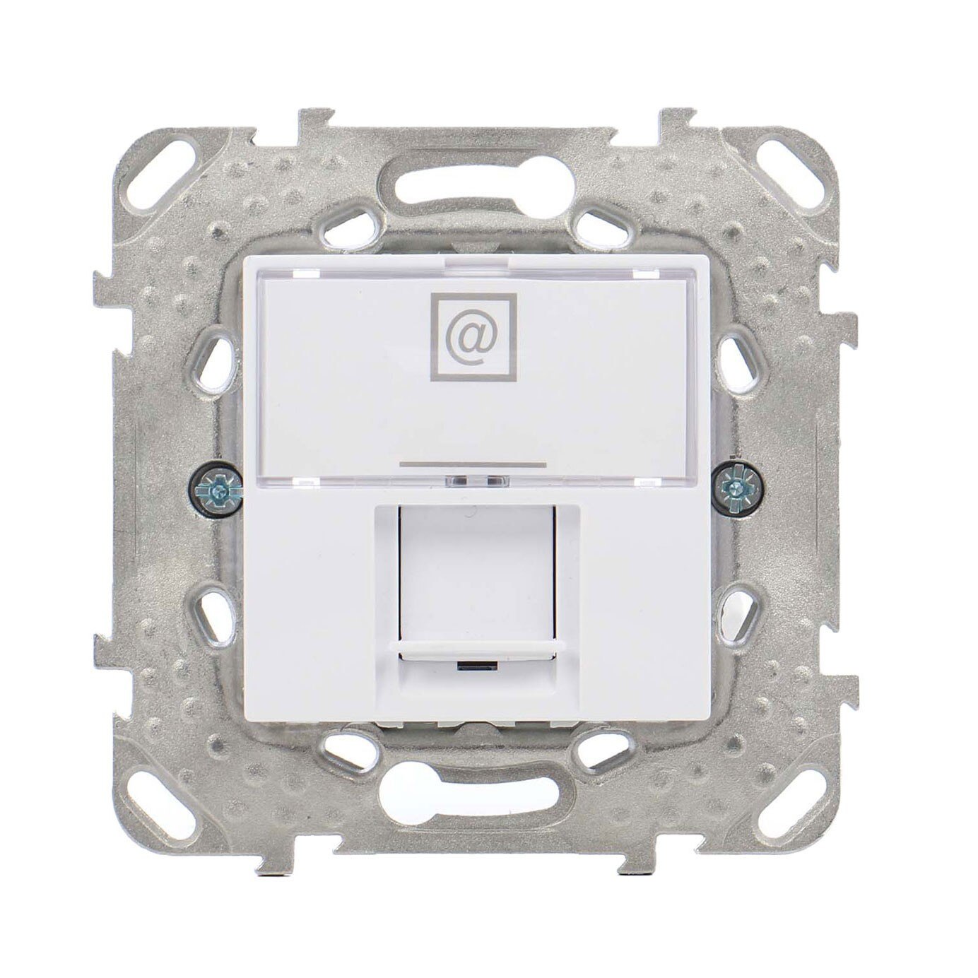 Priza date Schneider Electric, culoare alba, incastrata, 70.9 x 70.9 x 36 mm