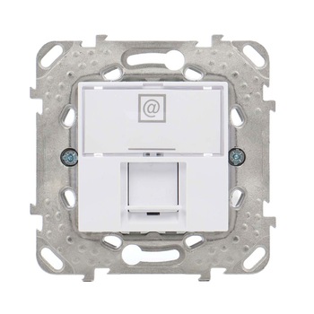 Priza date Schneider Electric, culoare alba, incastrata, 70.9 x 70.9 x 36 mm Priza date Schneider Electric, culoare alba, incastrata, 70.9 x 70.9 x 36 mm
