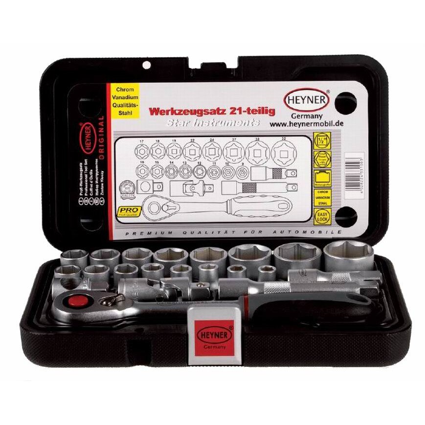 Trusa chei tubulare 10-32 (21 bucati cu clichet 1/2