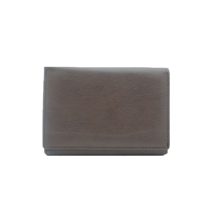 Portofel din piele dama Hassion G 065M, Maro