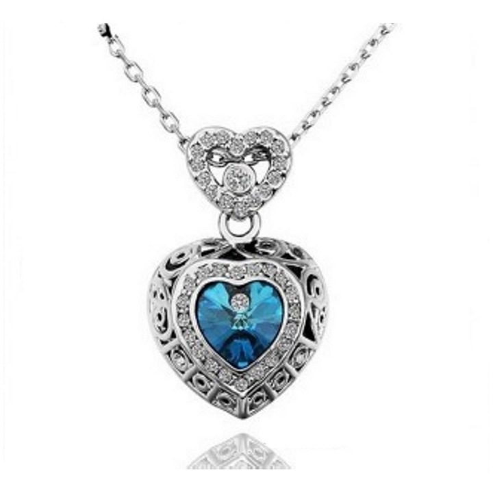 Луксозно колие Donna-market ЛАЗУР ,Austrian Crystals