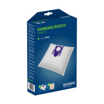 Sac aspirator Perfect Bag Worwo SBMB01K, 4 saci + 1 filtru aspiratie, pentru aspiratoare Siemens Bosch Sac aspirator Perfect Bag Worwo SBMB01K, 4 saci + 1 filtru aspiratie, pentru aspiratoare Siemens Bosch