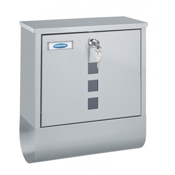 Cutie postala COSTA INOX cu suport de ziare 305x335x100 mm Cutie postala COSTA INOX cu suport de ziare 305x335x100 mm