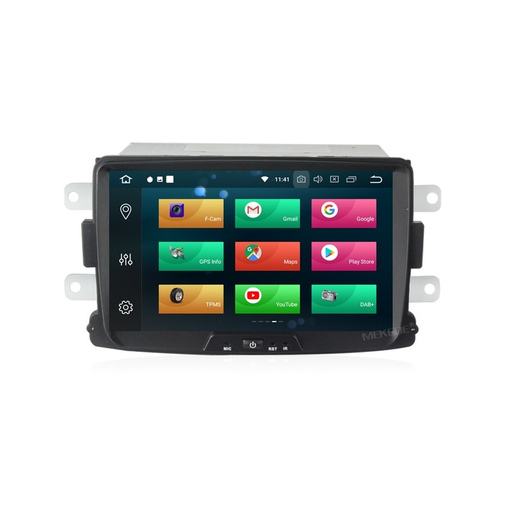 Навигация, Android 8.0, 8 ядра, 2G+32GB, Dacia Logan/Sandero/Duster/Renault, Wifi, Waze, Вклщчен микрофон