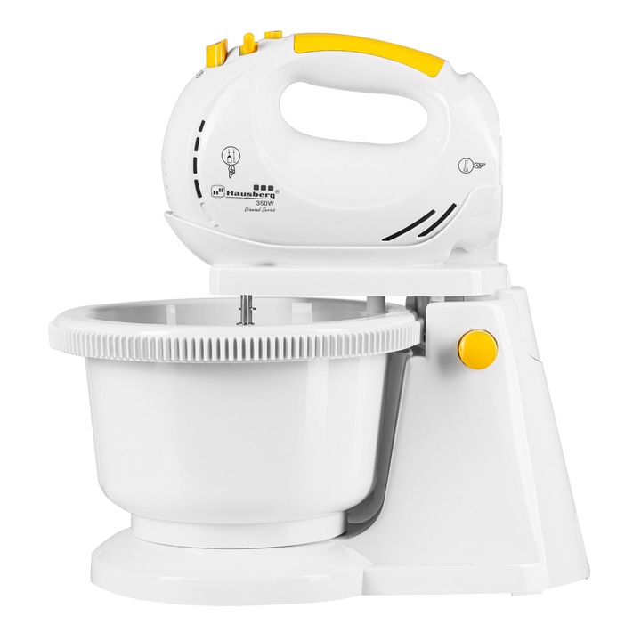 2 az 1-ben tál keverő, Hausberg HB-3516, 5 fokozat, turbó funkció
