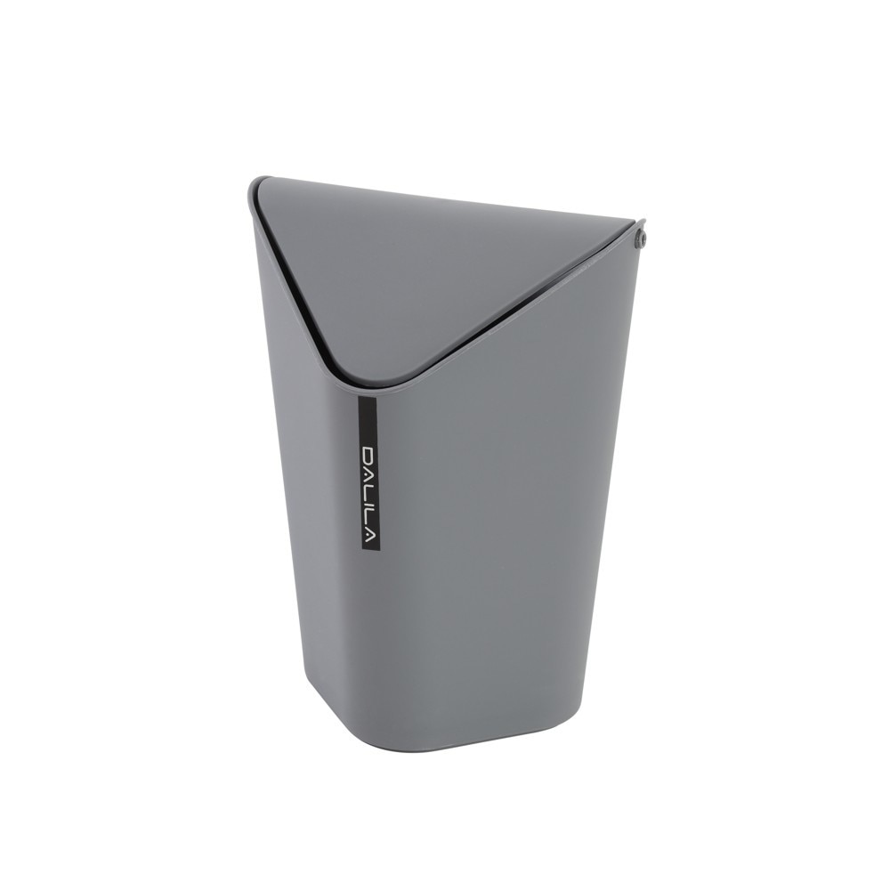 Cos de gunoi FERIDRAS Dalila, gri, 6.5l, pentru colt, capac basculant