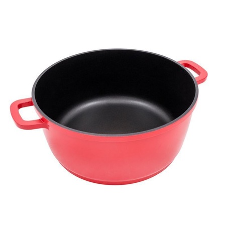 Cratita Aluminiu GRUNBERG, diametru 28 cm, Rosu
