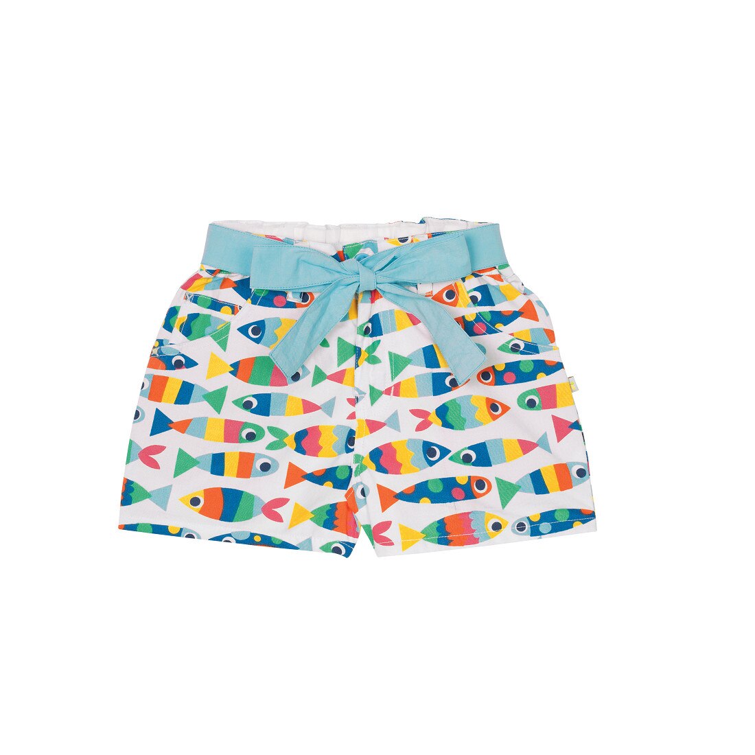 Pantaloni scurti cu pestisori, bumbac organic, multicolor, 3 - 4 ani, copii