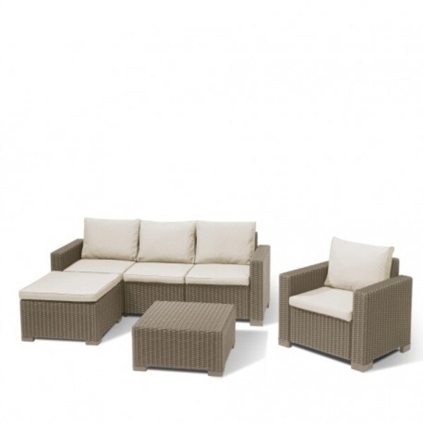 Set mobilier de gradina Moreea Cappuccino/Nisipiu