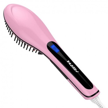 Perie electrica pentru indreptat parul cu display LCD Perie electrica pentru indreptat parul cu display LCD