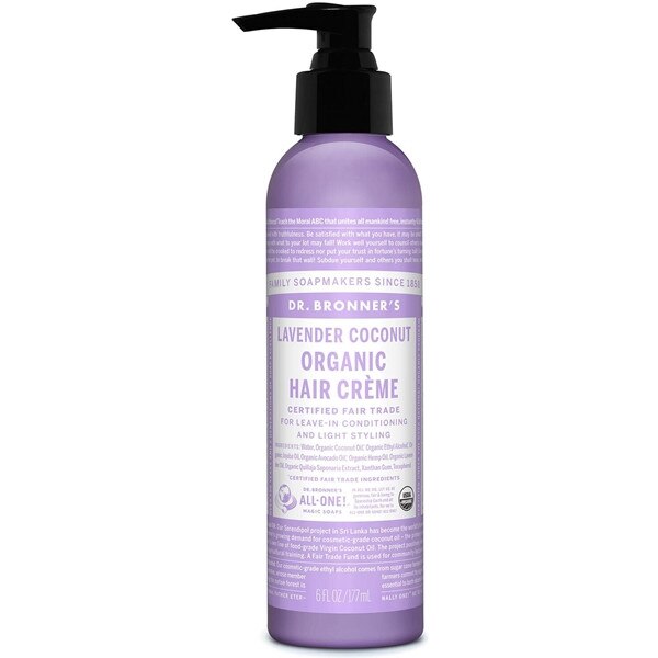 Crema de par organica pentru hidratare si styling cu lavanda si cocos Dr. Bronner's 177 ml