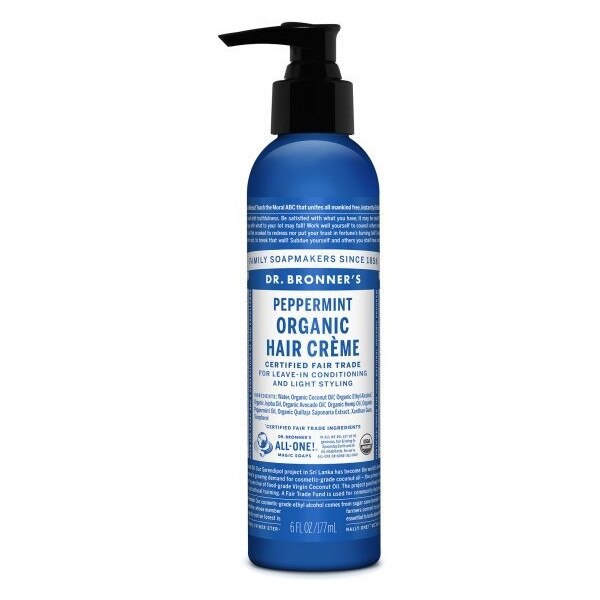 Crema de par organica pentru hidratare si styling cu menta Dr. Bronner's 177 ml