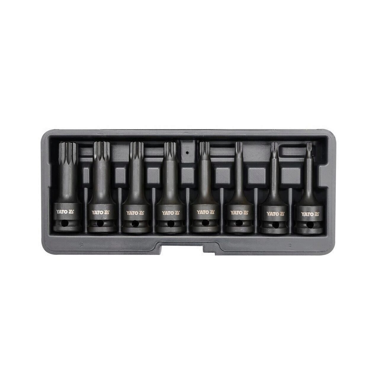 Set 8 chei de impact spline Yato YT-1069, 1/2, M5-M8