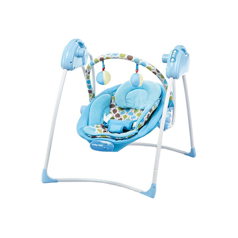 Balansoar electric pentru bebelusi BabyMix SW108A, Albastru
