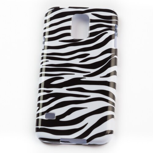 Husa Samsung Galaxy S5 I9600 G900 Black And White Silicon