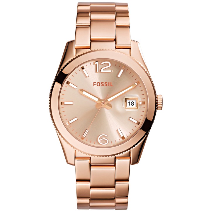 Ceas de dama Fossil Perfect Boyfriendqsqsqaq, Rose gold, Auriu rose