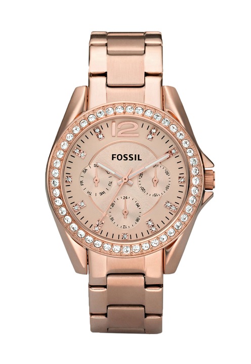 Fossil, Мултифункционален часовник Riley с кристали