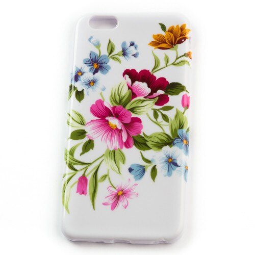 Husa Iphone 6 Plus, Pretty Flowers, Silicon, Multicolor