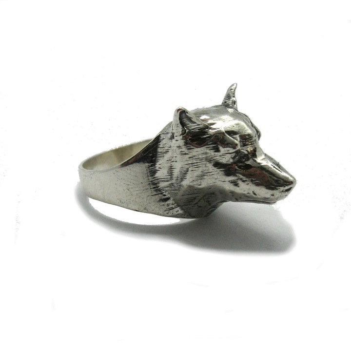 Мъжки сребърен пръстен Empress Вълк R001863, проба 925