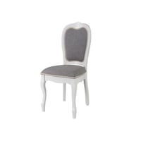 Scaun Princess lemn masiv elegant tapitat latime 45 x 45 x 97 cm , alb