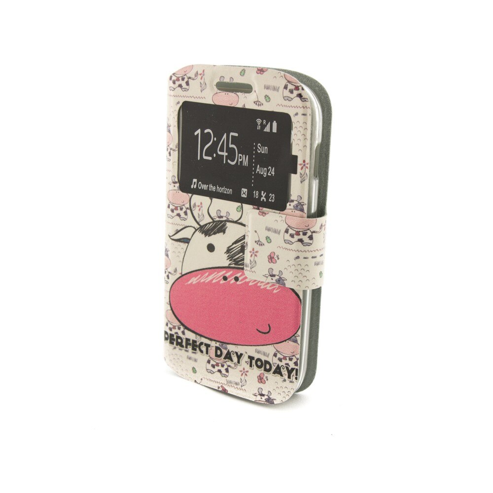 Husa piele, ECO carte Samsung Galaxy Trend S7562 Maxcell, Multicolor