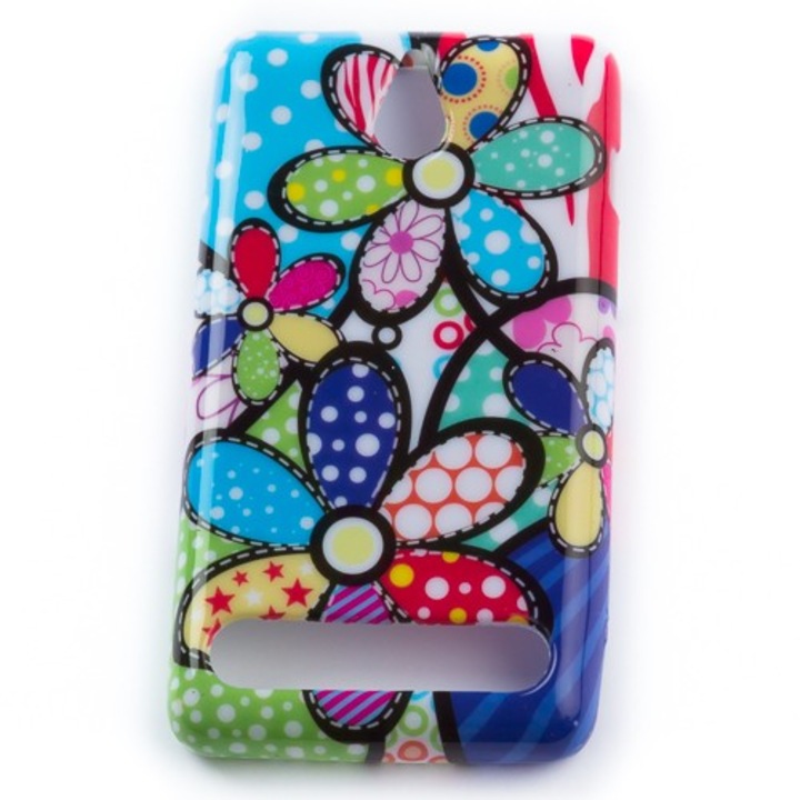Husa Sony Xperia E1 Summer Dream, Silicon, Multicolor
