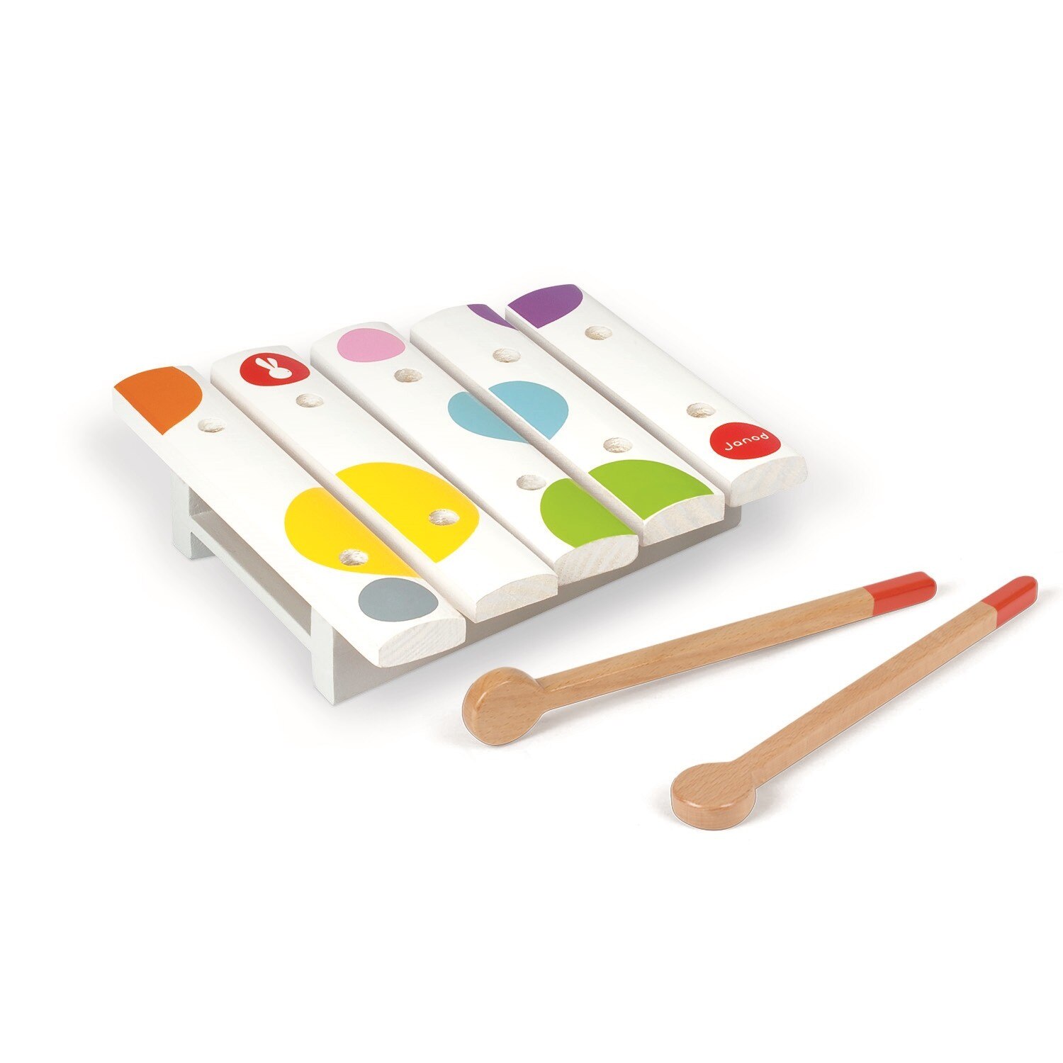 Mini xilofon din lemn confetti