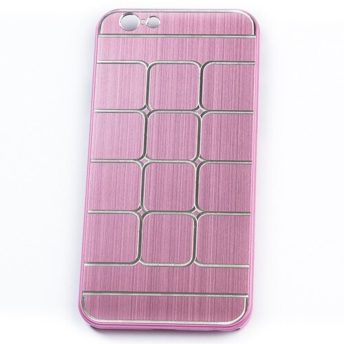 Husa Iphone 6, Roz Square Metal Pattern