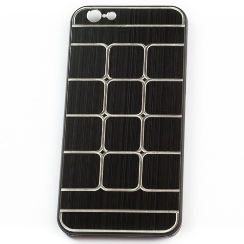 Husa Iphone 6, Neagra Square Metal Pattern