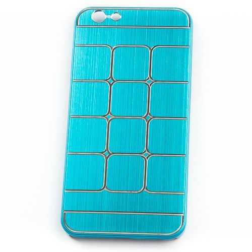 Husa Iphone 6, Bleu Square Metal Pattern