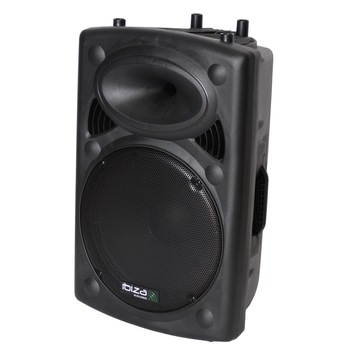 Boxa profesionala portabila Ibiza 800 W, 15 inch/38 CM Bluetooth/USB/MP3, Telecomanda Boxa profesionala portabila Ibiza 800 W, 15 inch/38 CM Bluetooth/USB/MP3, Telecomanda