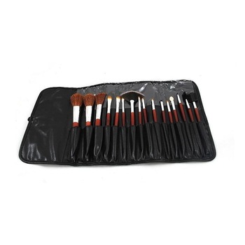 Set 16 pensule pentru machiaj cu borseta Set 16 pensule pentru machiaj cu borseta